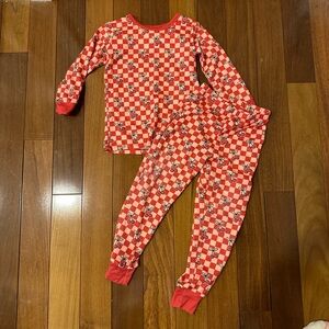 Red Checkered cherry Kids Pajamas